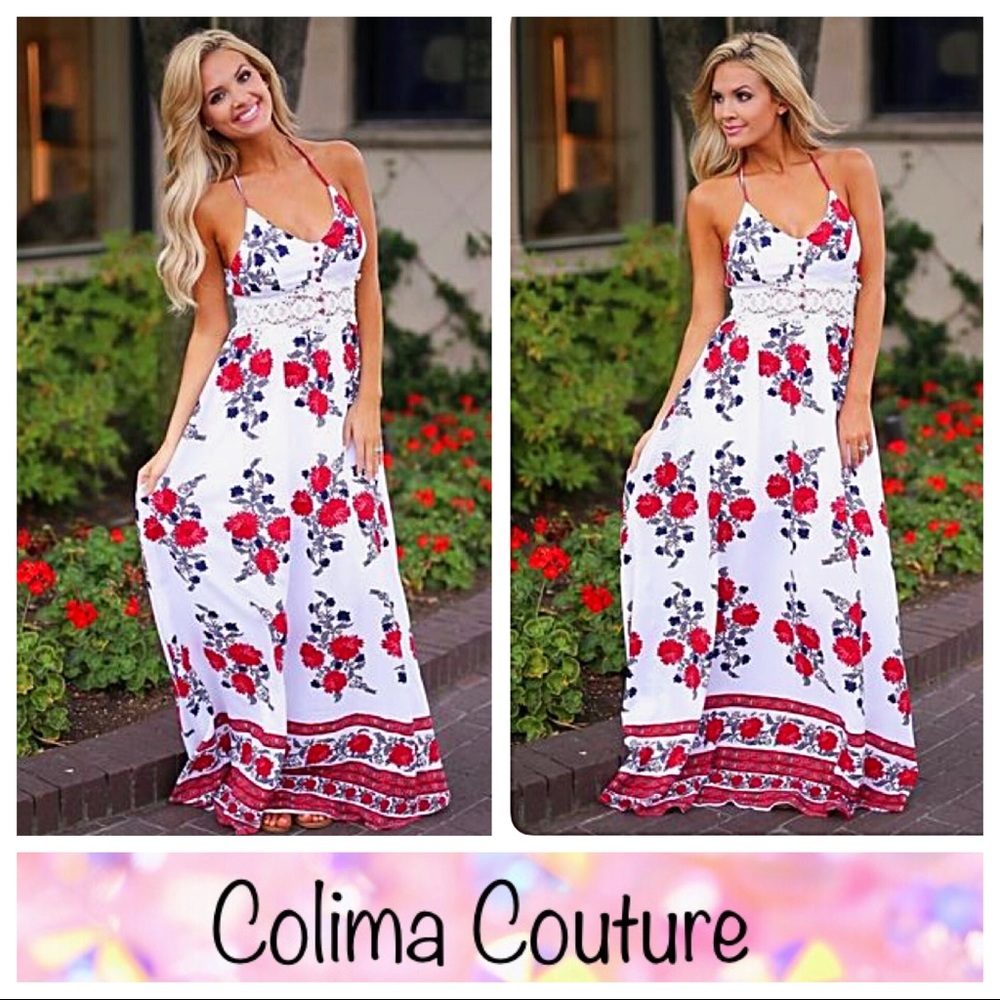 👑🍾HP🍾🥂 Beautiful Floral Maxi Dress